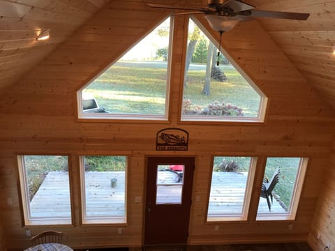 View from the loft bedroom.