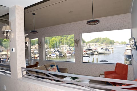 View from kitchen, dining and living rooms