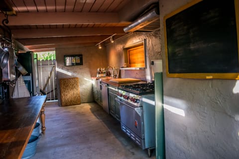 Outdoor kitchen can also be used by loft guests
