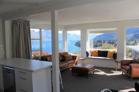 Lake views from living room