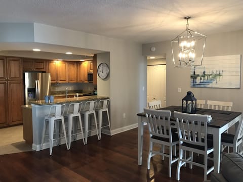 The spacious kitchen and dining area are amazing for entertaining!