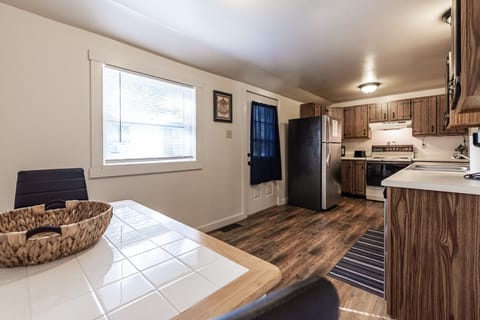 Bright and airy, updated kitchen.
