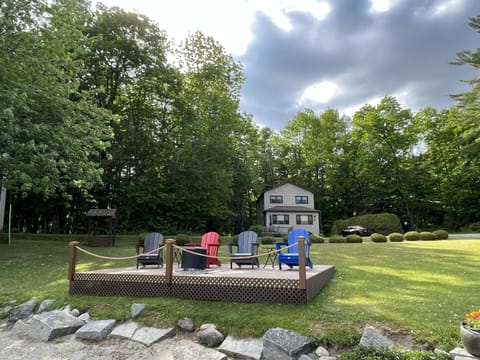 View of cottage from beach