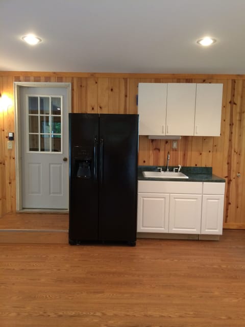 2nd fridge in finished garage living area