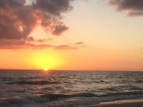 Sunset on Ft. Myers Beach, just one block from Pepita Paradise.