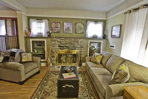 Cozy Living Room with pull out sleeper sofa