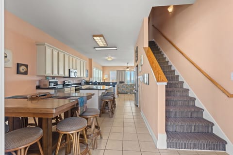 Head upstairs and choose your bedroom.