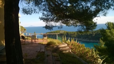 terrace at villa side