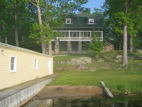 House, beach, boathouse