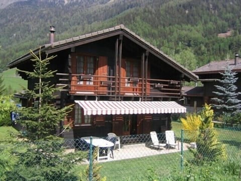 Back of chalet in spring