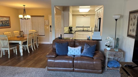 Additional view of second powered Recliner Sofa with kitchen and dining area