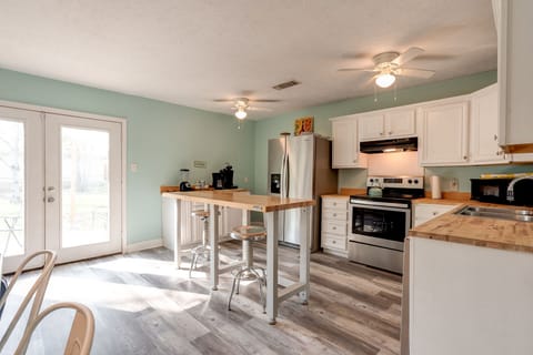 Kitchen view from the dining table