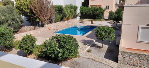 View of first pool from the rear balcony