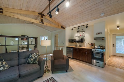 Kitchen and living area