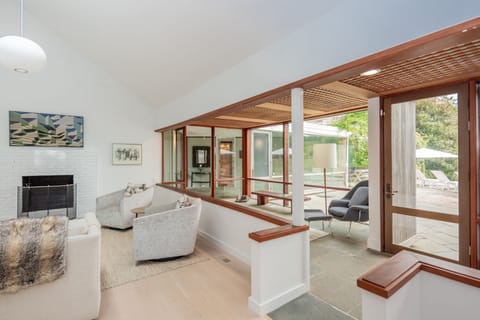 Living room facing master suite