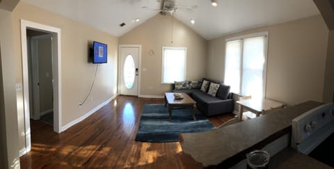 Living room with pullout sofa sleeper