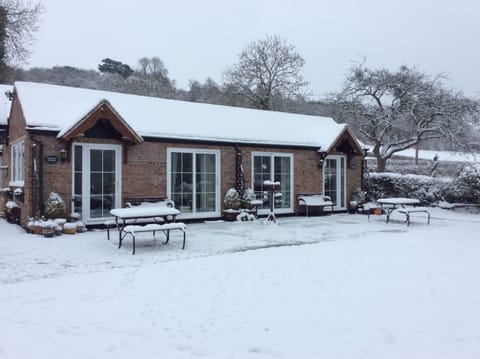 Cottages in the snow