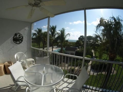 balcony overlooks pool and water of the gulf of mexico good side not bay side