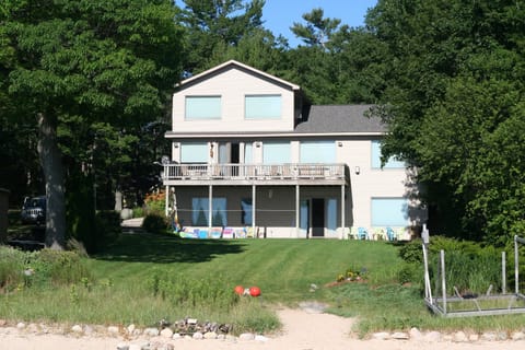 View of the house from the beach