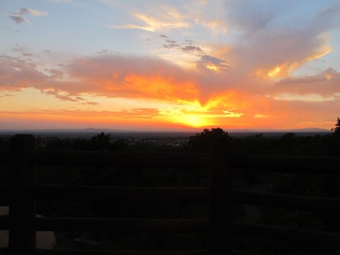 Sunset from the porch