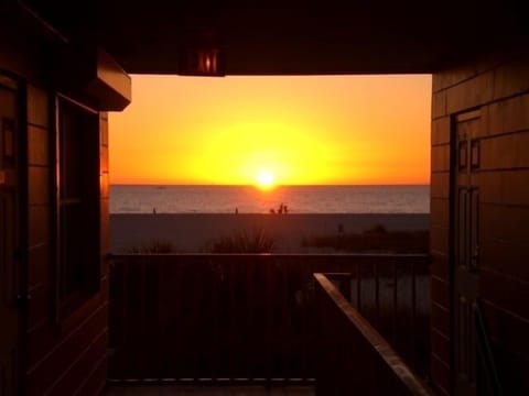 Sunsets from the common balcony.