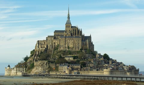 Le Mont-Saint-Michel is an island commune in Normandy, France