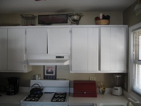 Fully equipped, lots of storage and counter space for getting meals ready.