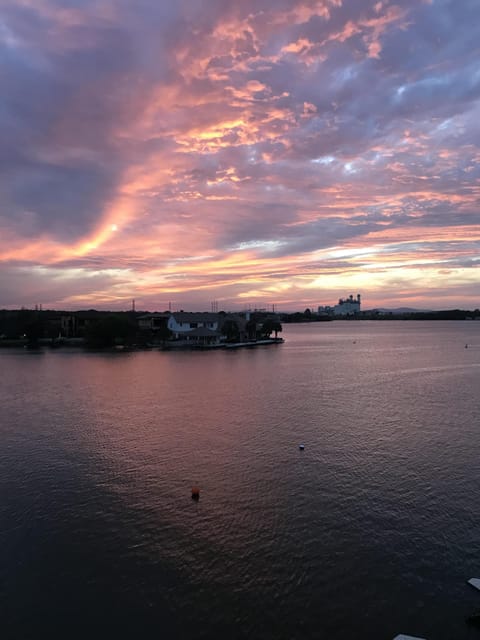 Sunsets are spectacular just off the balcony
