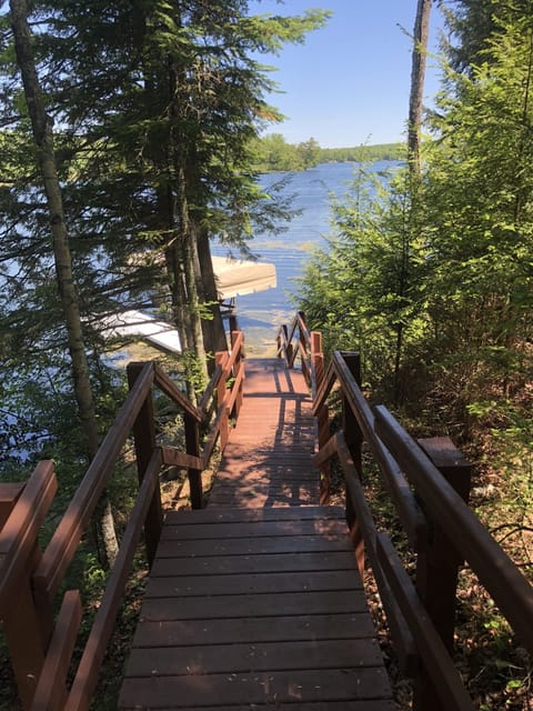 Stairs to Lake