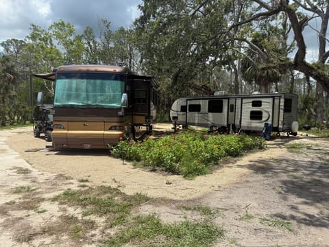 Accommodating the biggest of rigs and all the recreational toys you can bring.