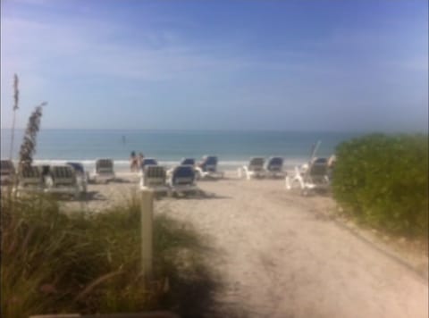 Beach chairs for rent at beach or Tommy Bahama chairs in hall closet of unit.
