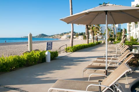 Beachfront location