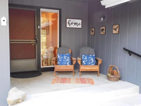 Enjoy the beauty of the area from the front porch.