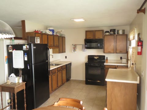 Newer glass top electric stove and microwave