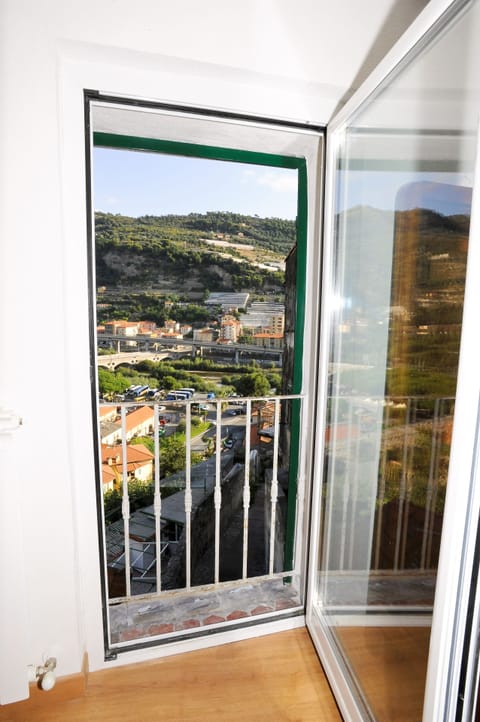 The view from bedroom in the upper floor