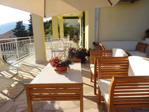 Apartment 1 private terrace.