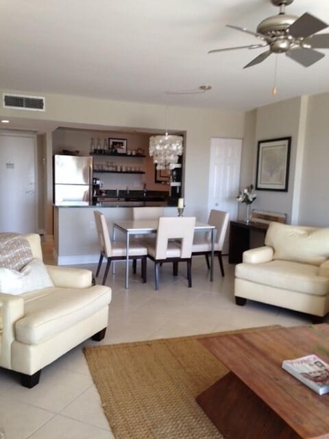 living room view to kitchen