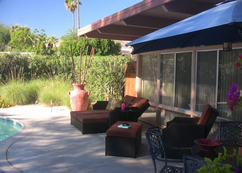 Patio area of one bedroom villa.