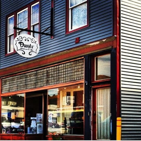 Cute shops and local eateries all around.