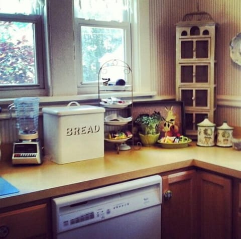 A fully stocked kitchen complete with newer appliances & roomy pantry.