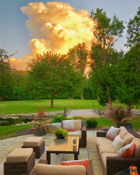 Patio view of theside yard 