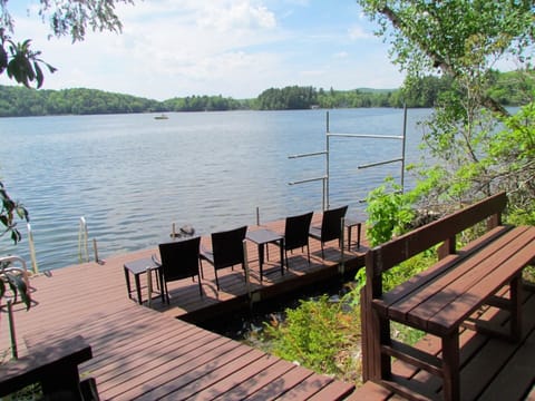 Private dock. Canoes, kayaks, stand up paddleboards & floats all included.
