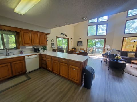 Lots of windows and sunlight.