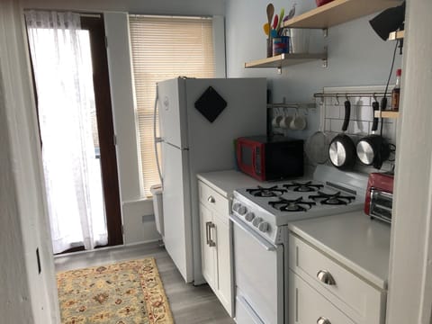 Working side of galley kitchen