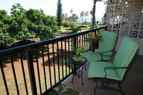 Balcony Overlooking Prince Kuhio Park and Oceanview