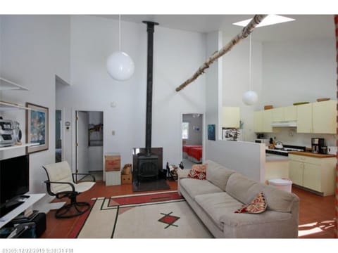 Living room and kitchen