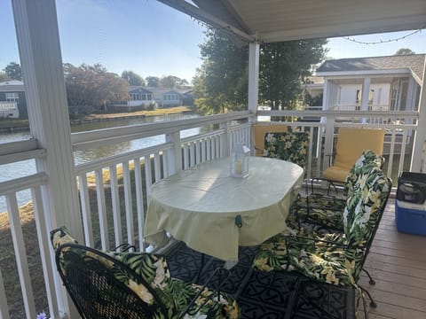 The lake view from our screened-in back porch.