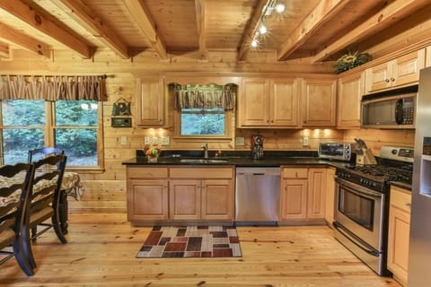 Kitchen area is very open with views of the dining and living room