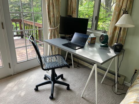 Office area in primary bedroom