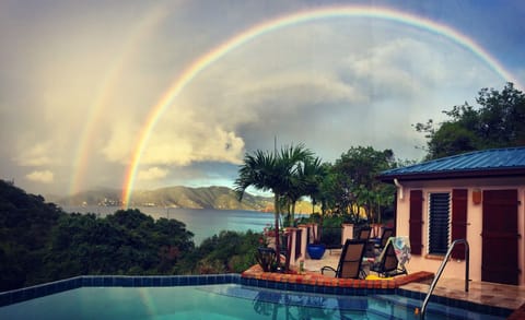 Double Rainbow from the loggia! Happens often.